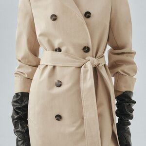 Mango Classic Tan Trench Coat XL